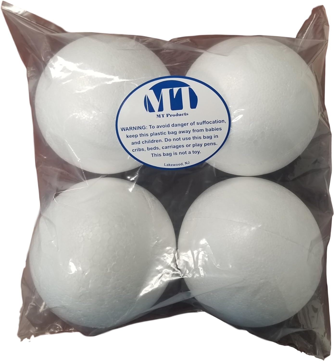 MT Products White Styrofoam Balls / Polystyrene Foam Balls