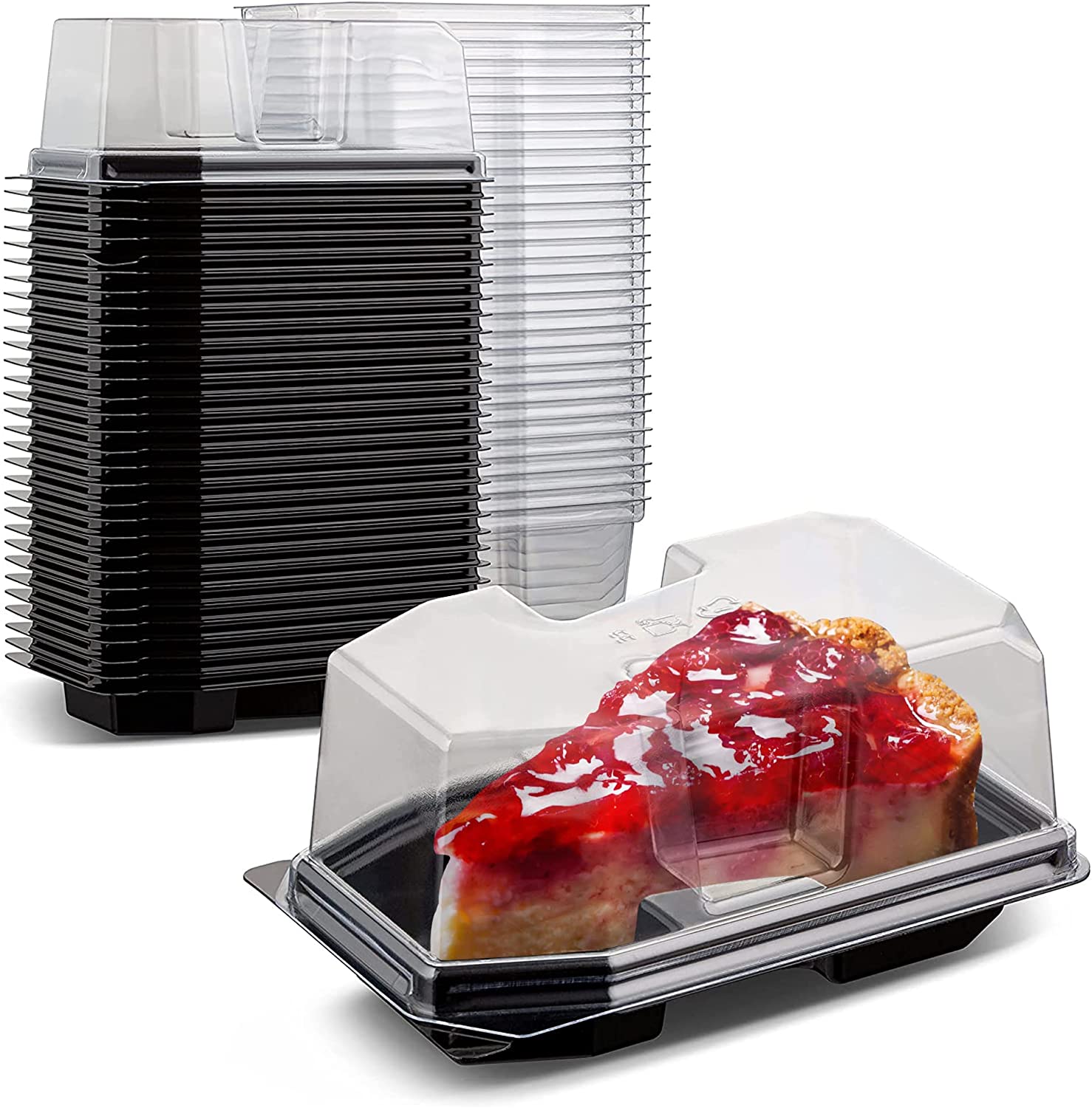 Pie & Cake Slice Container - Tamper Evident - 200/Case