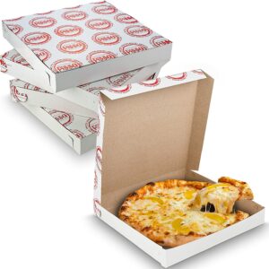 MT Products 9 inch x 9 inch x 1.5 inch White Lock Corner Thin Pizza Box - Pack of 20, Men's, Size: 9 x 9 x 1.5