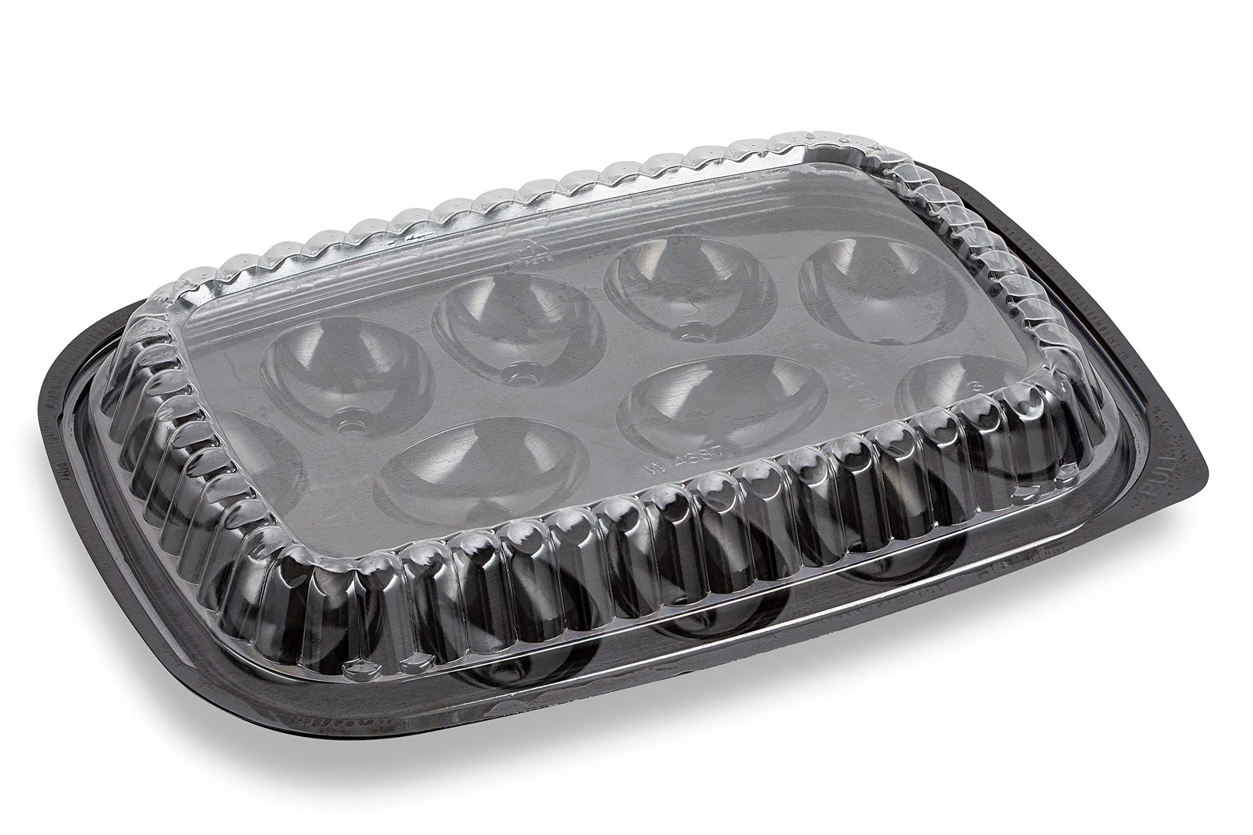 30 Count Deviled Egg Disposable Tray with lid - 24 Pack (371009)