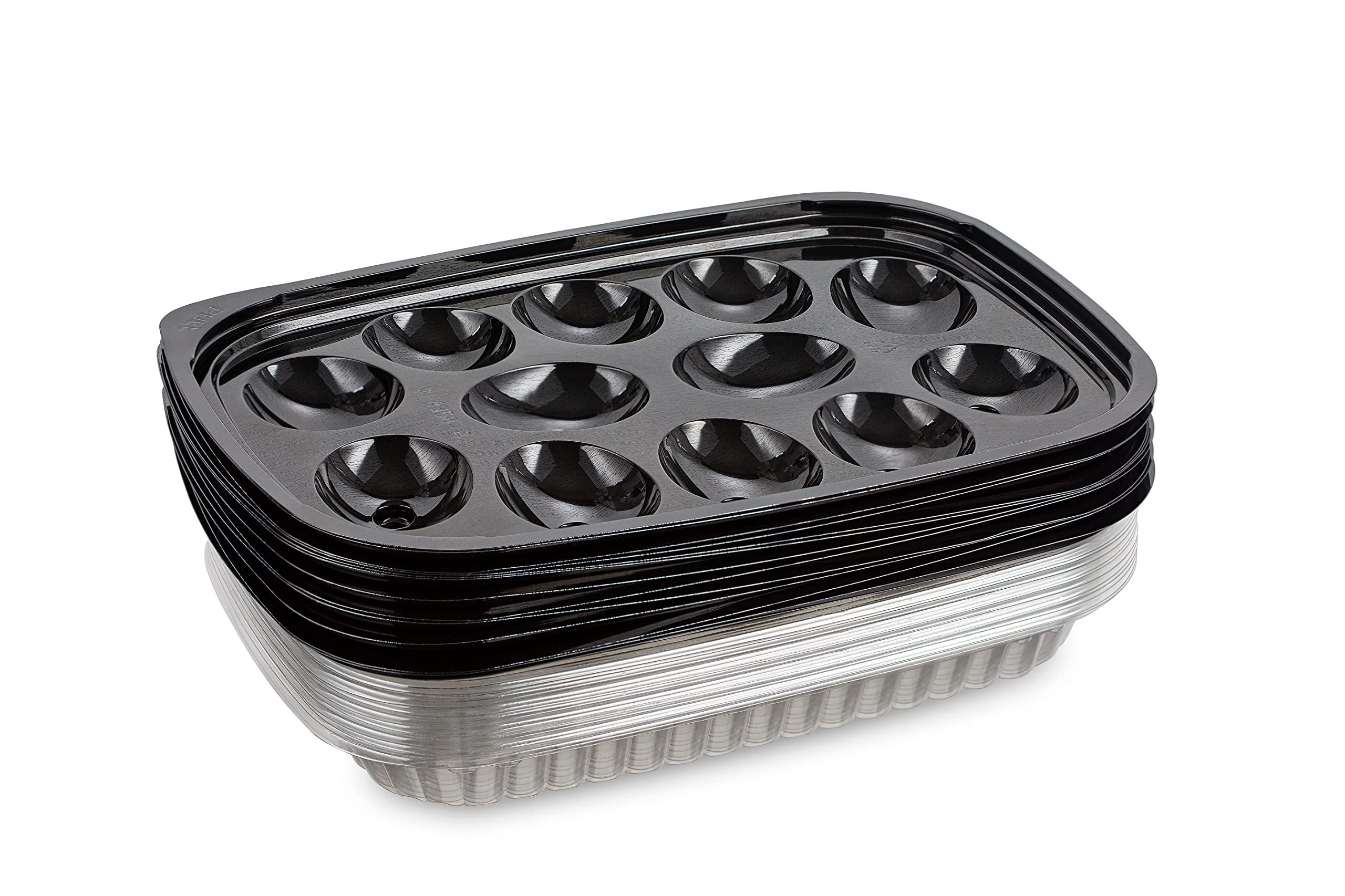30 Count Deviled Egg Disposable Tray with lid