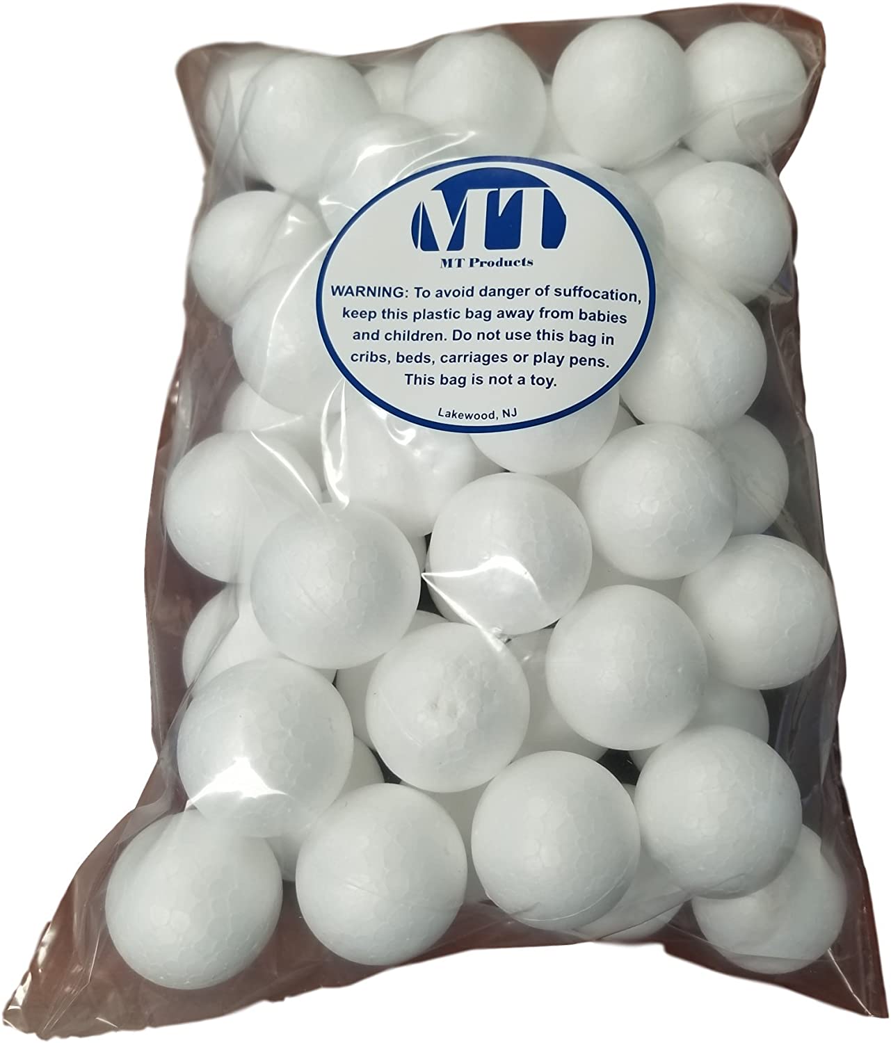 MT Products White Styrofoam Balls / Polystyrene Foam Balls - MT