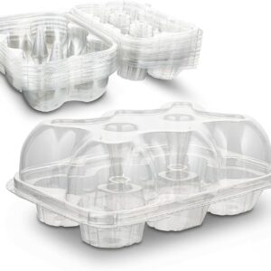 Prep & Savour Davit 6 x 7 Clear Plastic 4 Compartment Bento