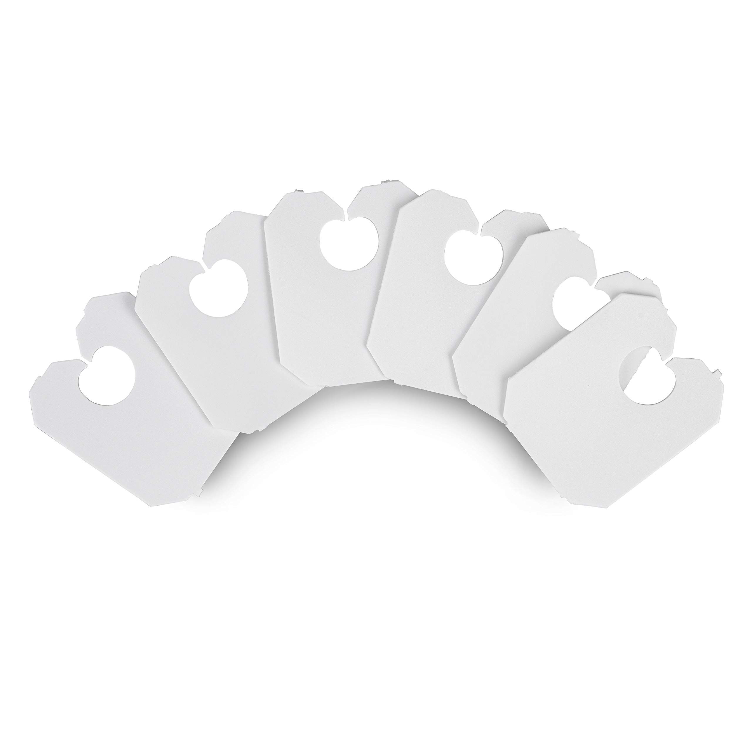 MT Products Red Plastic Chip and Bread Bag Clips - Pack of 100 - White